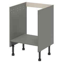 Croft Grey 720mm x 600mm x 575mm Ready Assembled Built Under Oven Housing Base Cabinet