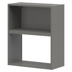 Croft Grey 720mm x 600mm x 290mm Ready Assembled Integrated Microwave Wall Cabinet