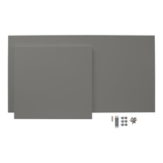 Internal Croft Grey 1.2m x 863mm Corner Base Shelf Pack