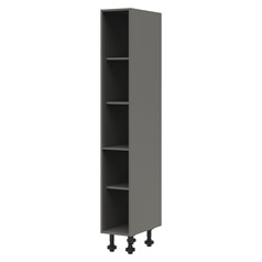 Croft Grey 1942mm x 300mm x 575mm Ready Assembled Larder Tower Cabinet