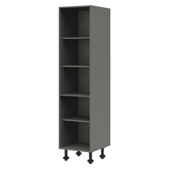 Croft Grey 1942mm x 500mm x 575mm Ready Assembled Larder Tower Cabinet
