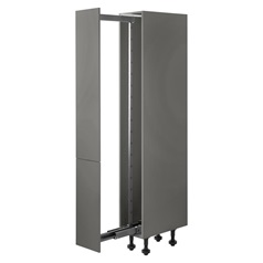 Croft Grey 300mm Ready Assembled Pre-Fitted Frame Only Mounted Pull Out Larder Cabinet