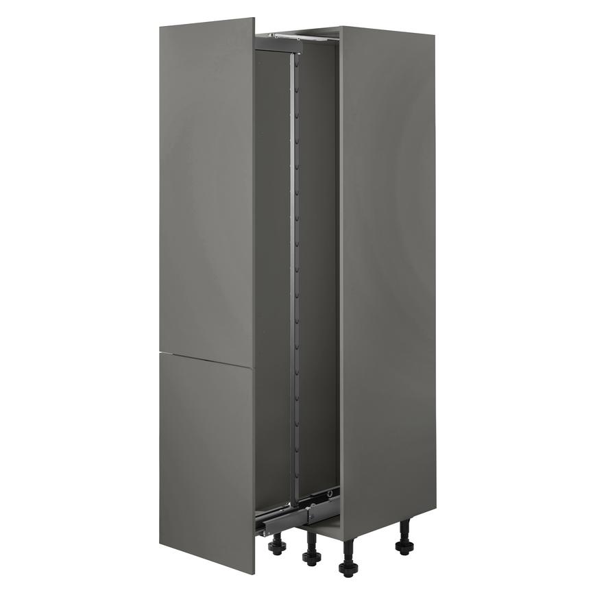 Croft Grey 500mm Ready Assembled Pre-Fitted Frame Only Mounted Pull Out Larder Cabinet