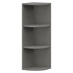Croft Grey 900mm x 300mm x 290mm Ready Assembled Curved Wall Cabinet