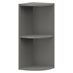 Croft Grey 720mm x 300mm x 290mm Ready Assembled Curved Wall Cabinet