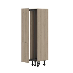 400mm - Upgrade Pull-Out Larder Frame Only - Natural Oak