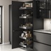600mm - Swing Forward Larder - Croft Grey Handleless