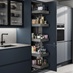 500mm - Swing Forward Larder - Croft Grey