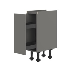 300mm - Pull Out Base Unit - Croft Grey Handleless