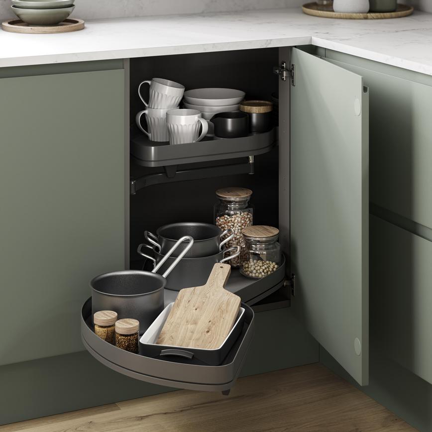 Cg/Cg PF LH Full Ext Cnr Base Cabinet