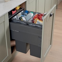 64L Integrated Recycling Bin