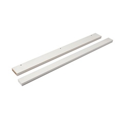 White Corner Wall Filler Rail Pack