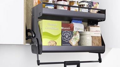 Natural Oak 600 Full Height Pull Down Wall Cabinet