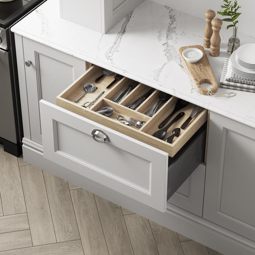 Wood internal drawer