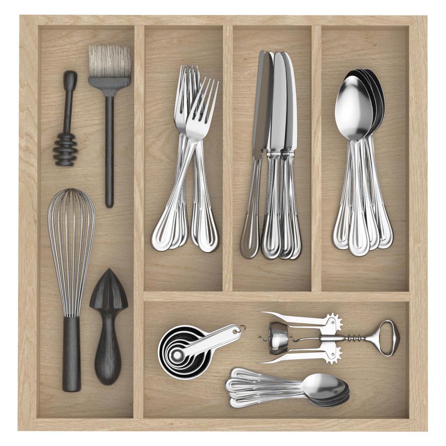 500mm timber cutlery tray upgrade