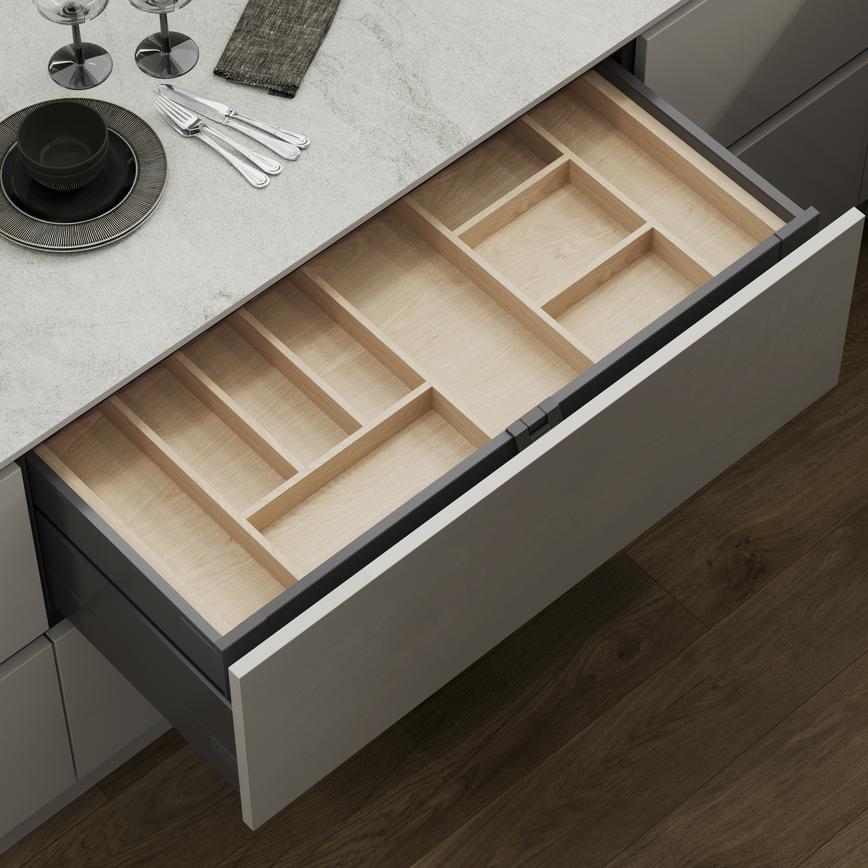 1000mm Classic Oak Cutlery Tray