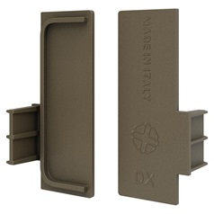 Bronze Worktop Prof Handleless End Caps Pair