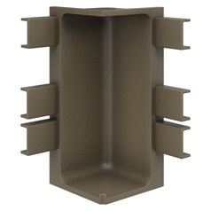 Bronze Square Drawer Internal Corner Handleless Profile