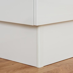 White Plinth Corner Protector Clip