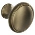 Aged brass knob handles