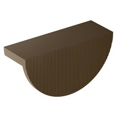 Lunar Matt Bronze Fluted Cup Cupboard Handle 85mm