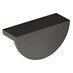 Lunar Brushed Gunmetal Smooth Cup Cupboard Handle 85mm