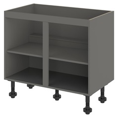 Croft Grey 720mm x 1000mm x 575mm Ready Assembled Sink Base Cabinet