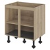 Natural Oak 720mm x 800mm x 575mm Ready Assembled Sink Base Cabinet