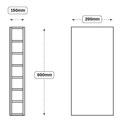 Wine Rack (XX13) Line Drawing