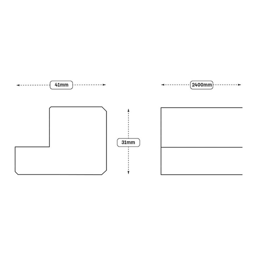 Halesworth Square Profile Cornice (XX24) Line Drawing
