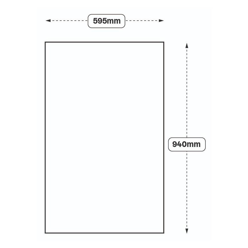 Base Decor End Line Drawing 940mm