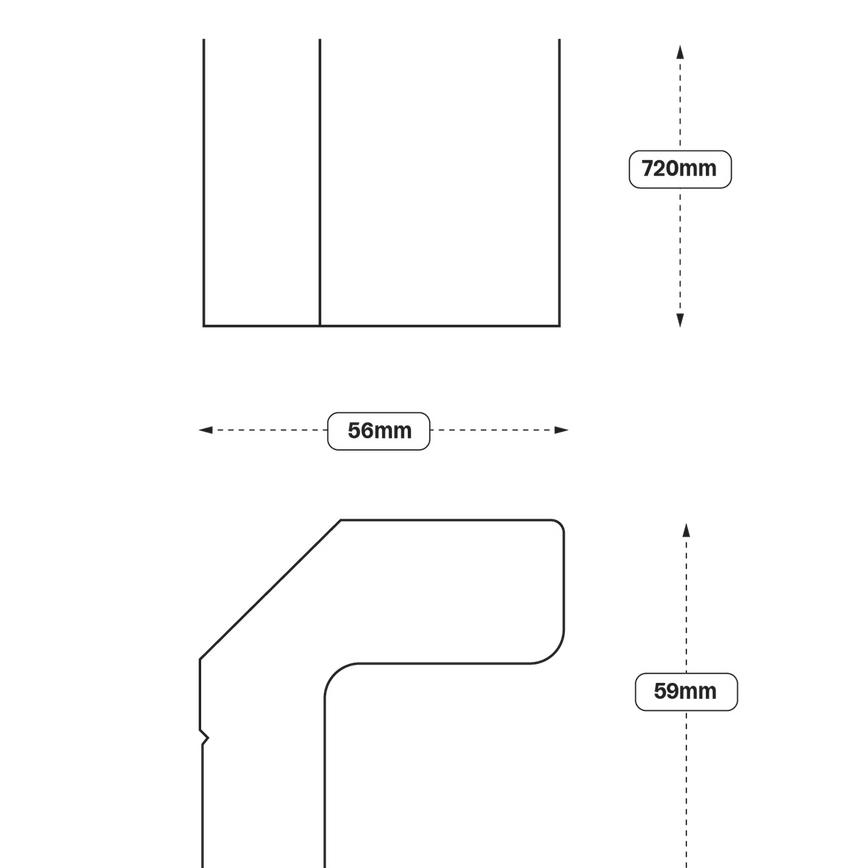 Base Corner Fillet (XX10) (Greenwich Greenwich Gloss Allendale Witney Chelford)