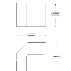 Base Corner Fillet (XX10) (Greenwich Greenwich Gloss Allendale Witney Chelford)