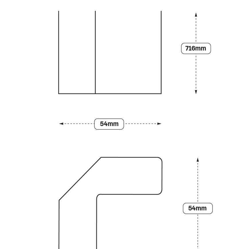 Carousel Corner Fillet (XX11) LD (Hockley) Line Drawing