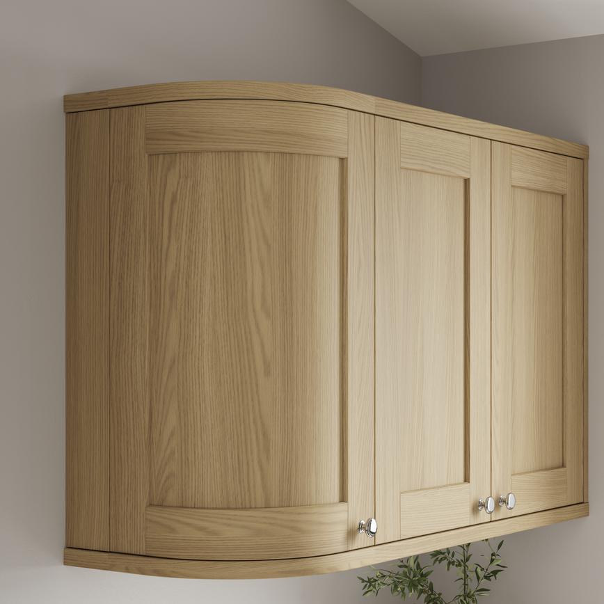 Grain Oak 349mm Curved Square Cornice or Pelmet Lifestyle