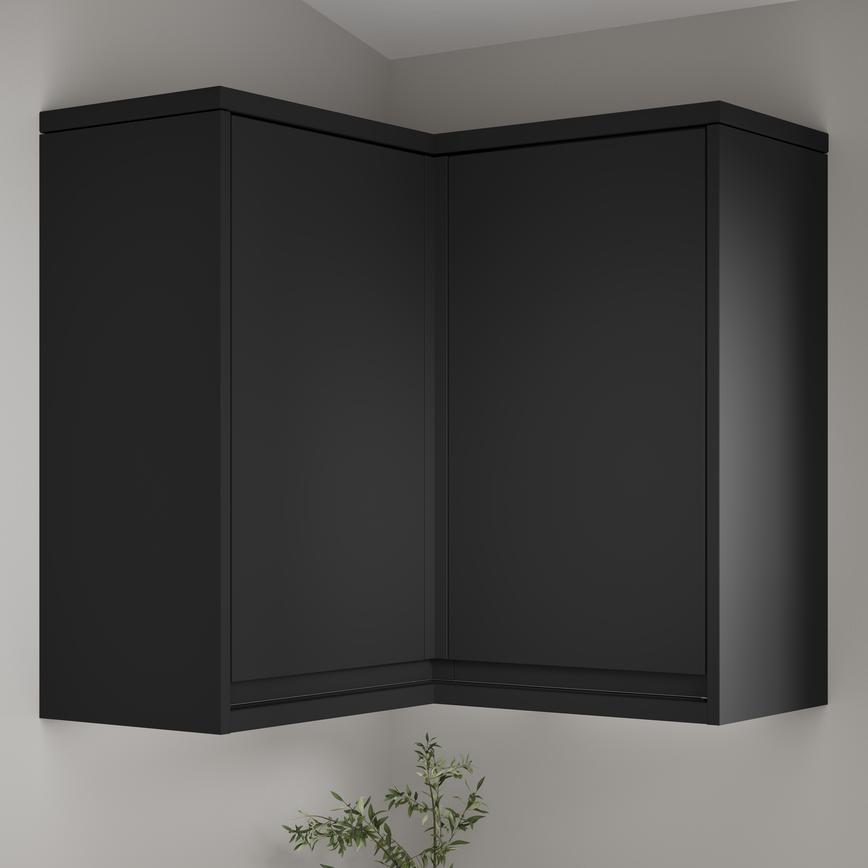 Super Matt Black 2.4m Squire Cornice or Pelmet Lifestyle