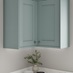 Grain Seafoam 2.4m Continuous Square Cornice or Pelmet fitted with wall cabinet