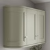 Sage Green Curved Cabinet Cornice/Pelmet Return Square Profile fitted with wall cabinet