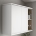 Matt White Cornice/Pelmet Square Profile fitted with wall cabinet