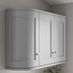 Dove Grey Curved Cabinet Cornice/Pelmet Return Square Profile fitted with wall cabinet