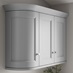Dove Grey Curved Cabinet Cornice Return Classic Profile fitted with wall cabinet