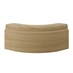 Grain Oak 332mm x 180mm x 332mm Decorative Curved Plinth