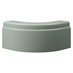 Halesworth Grain Reed Green 332mm x 180mm x 332mm Decorative Curved Plinth