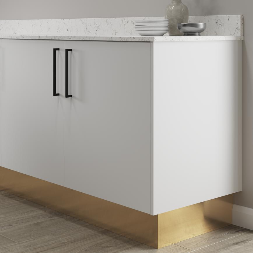 Brushed Brass 2750mm x 18mm Continuous Plinth