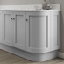 Dove Grey MDF Curved Base End Plinth