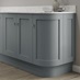 Chilcomb Dusk Blue Curved Base End MDF Plinth