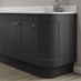 Chelford Charcoal Curved Base MDF Plinth