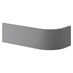 Clerkenwell Gloss Slate Grey 563mm x 18mm Curved Plinth