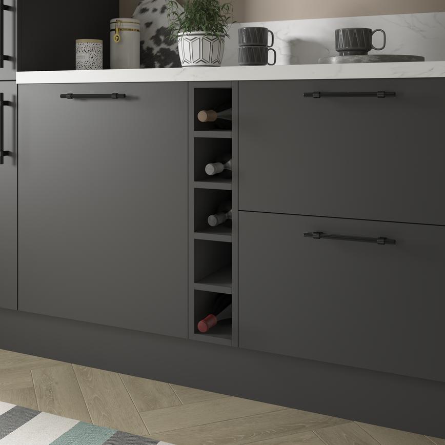 Greenwich Charcoal Wine Rack