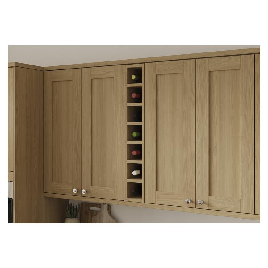 Grained Oak 150mm Tall Wine Rack Lifestyle